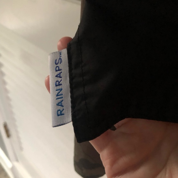 Rainraps, rain cape, os, black with camo print on the inside. - Picture 3 of 4